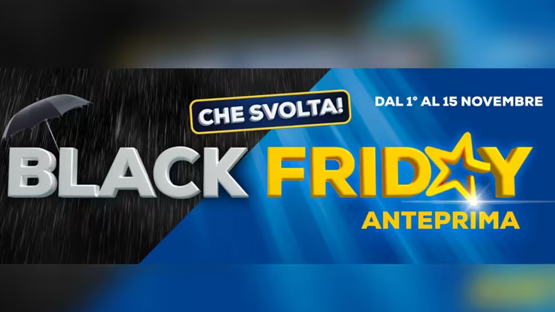 Euronics gioca d'anticipo arrivano le prime offerte del Black Friday