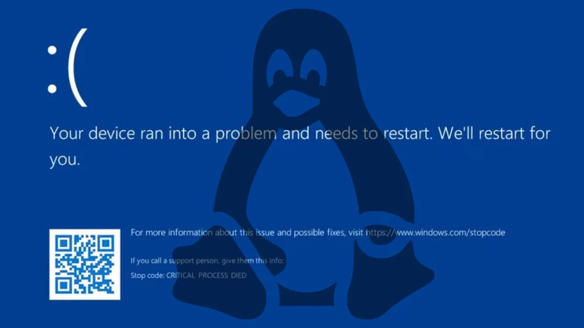 Linux si avvia dalla morte di Windows, merito della schermata blu - Tom ...