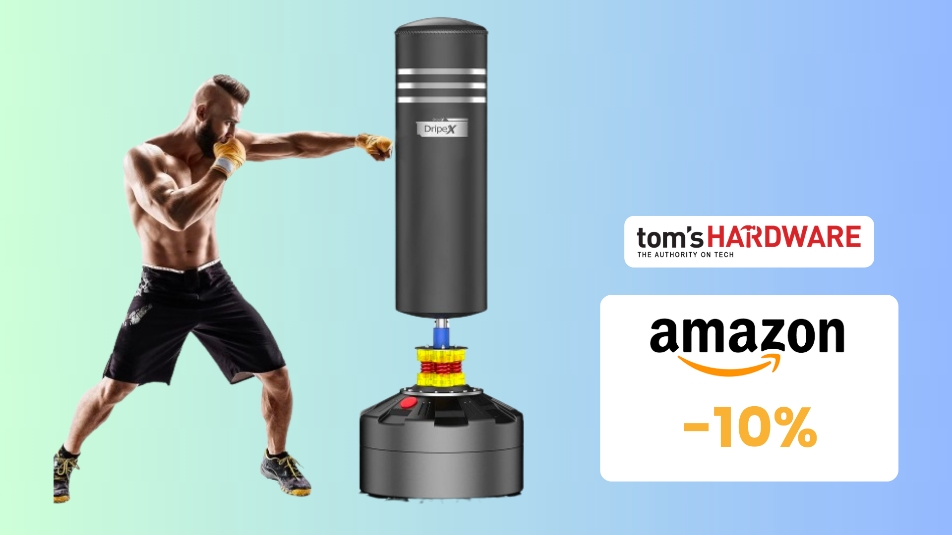 MAXSTRENGTH Guanti da boxe e cuscinetti di messa a fuoco set gancio e
