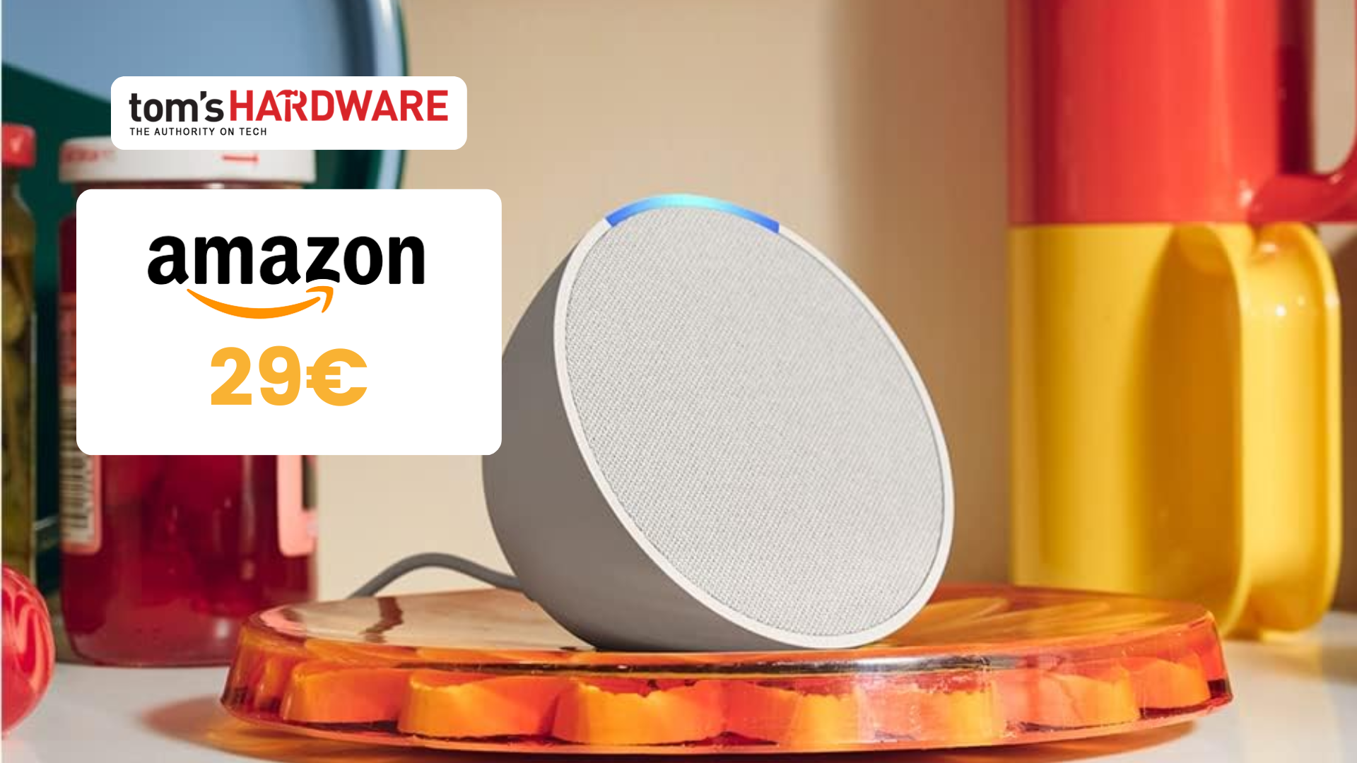 Supporto Da Parete Per Altoparlante Echo Pop - Gestione Cavi Integrata - Materiale ABS, Nero