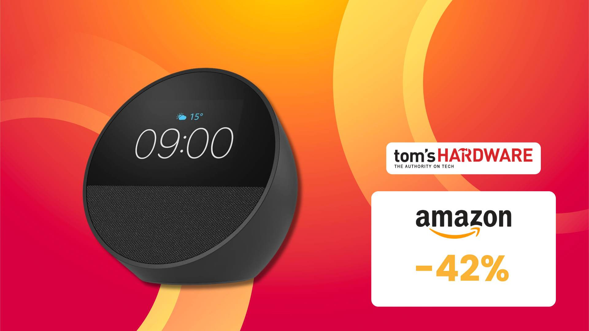 Nuovissimo Amazon Echo Spot a solo 54€! Sconto del 42 Tom