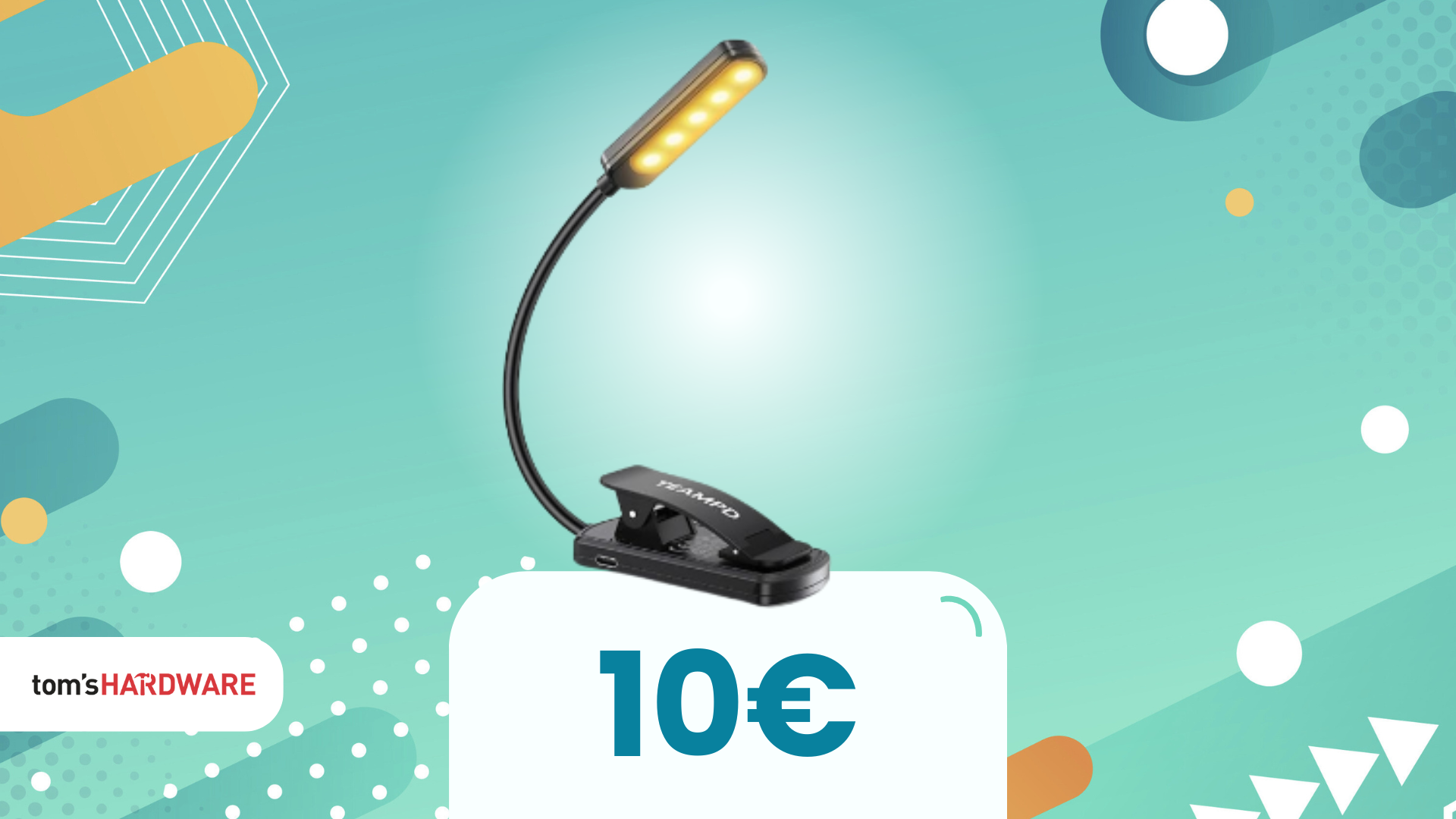 Luce Da Lettura Ricaricabile USB Con Timer - 3 Colori, 5 Luminosità, Per Libri E Sonno - Foto 10