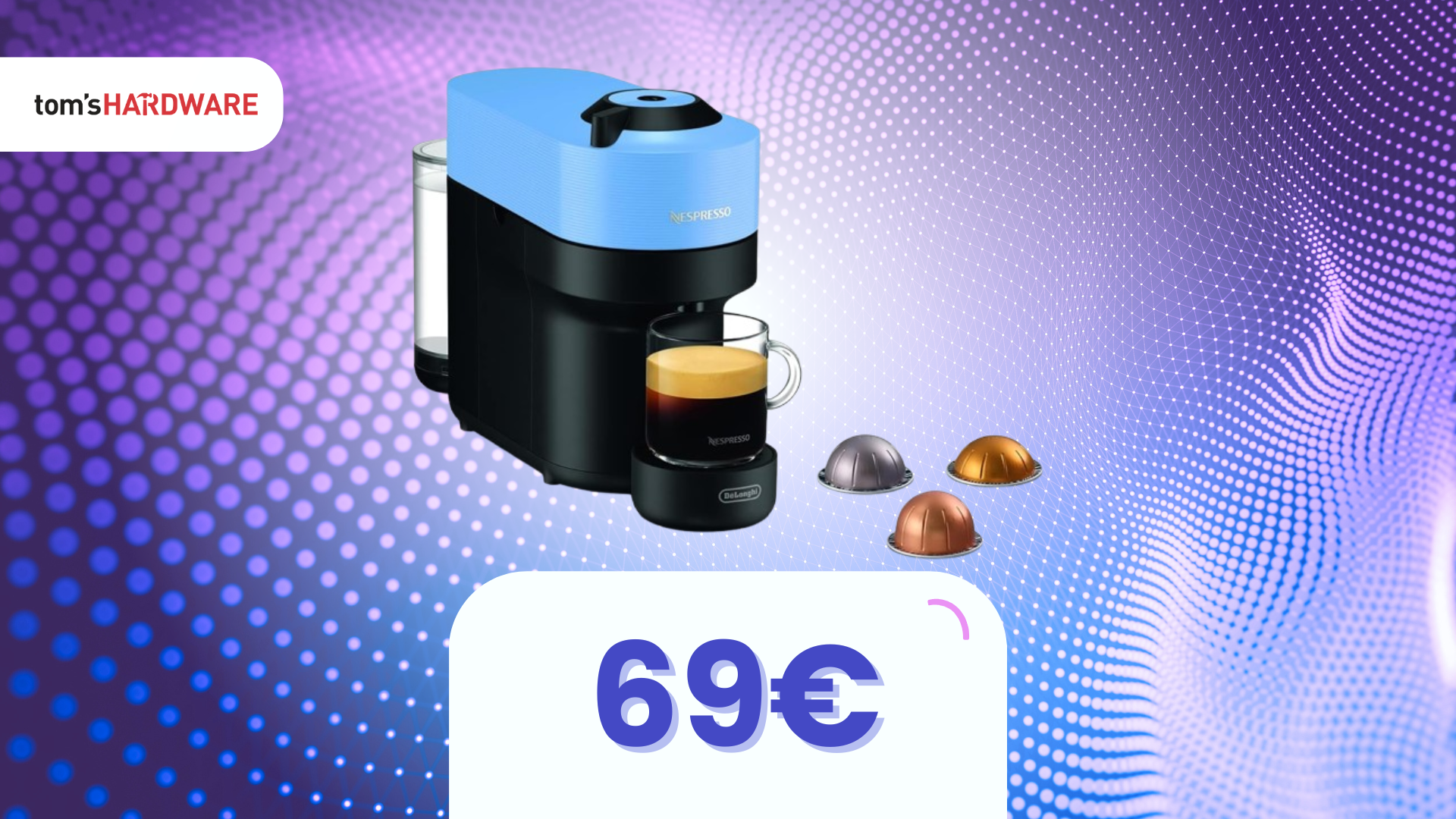 Cosa succede se prendi 120 capsule Nespresso? La Vertuo Pop a 69€ con omaggio da 55€