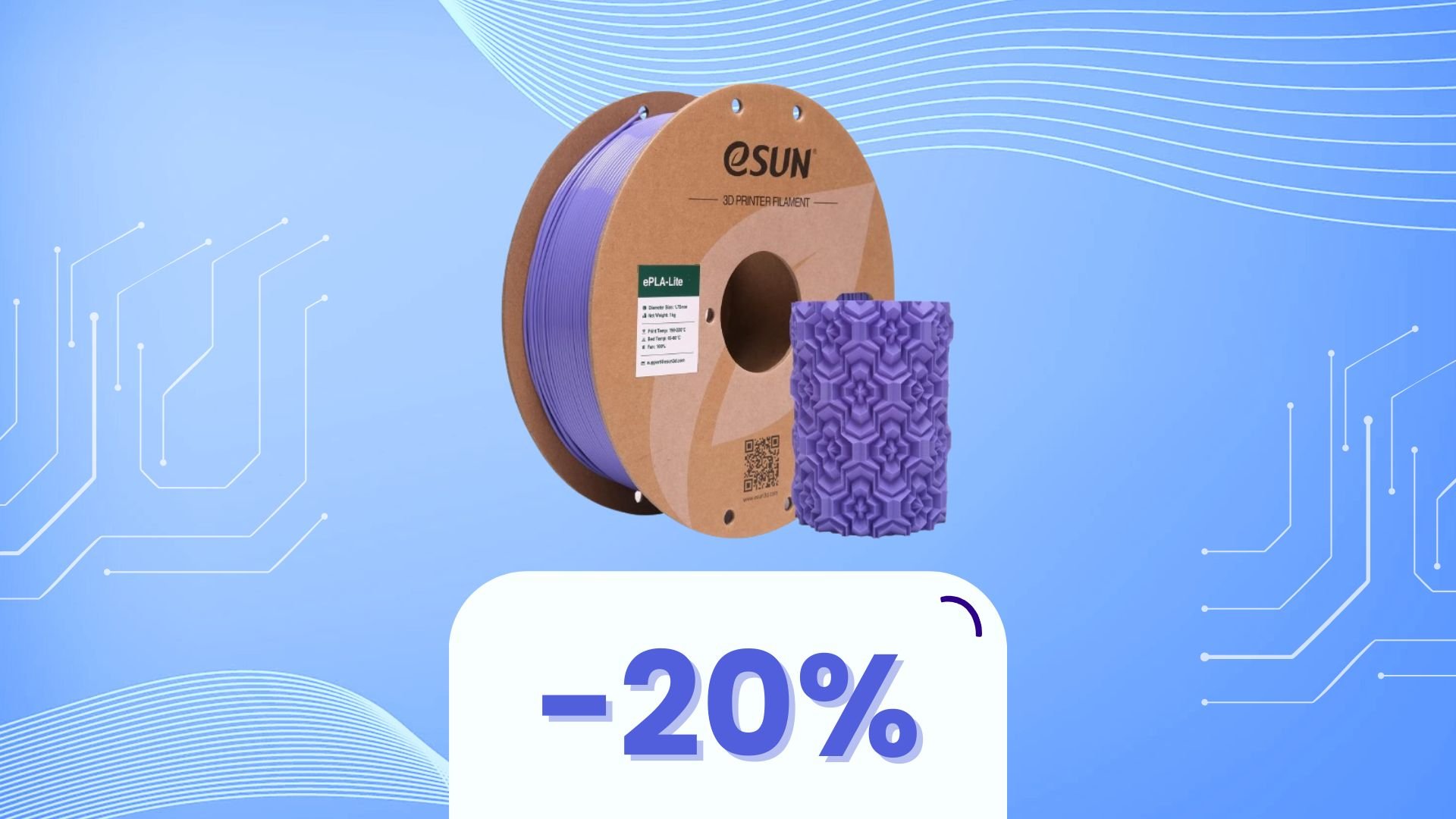 È ora di fare scorta! -20% su questi 4 filamenti per stampa 3D