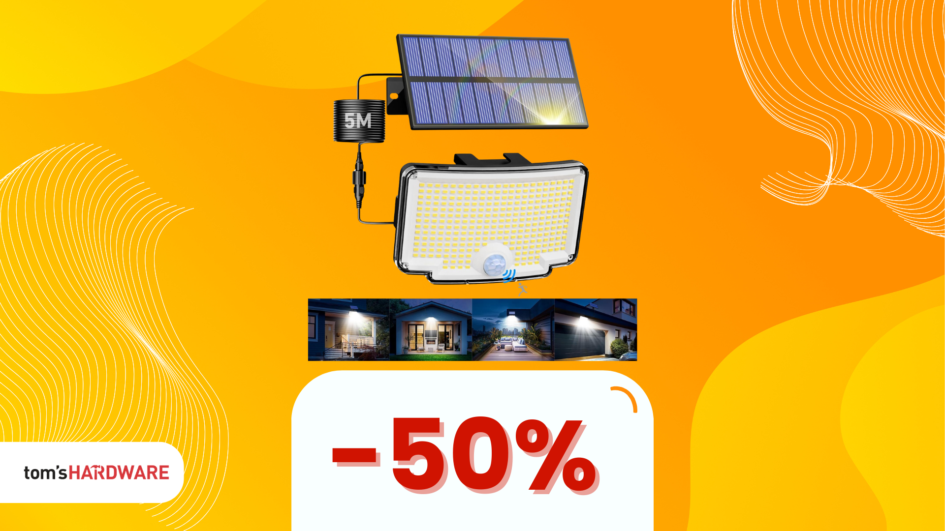Illumina il tuo giardino a costo zero con qusto faretto solare nipify in sconto 50%!