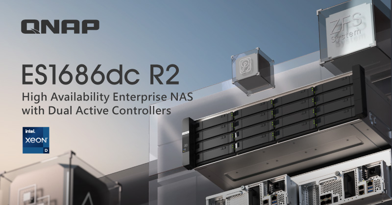 QNAP rilascia ES1686dc R2: NAS enterprise con doppio controller