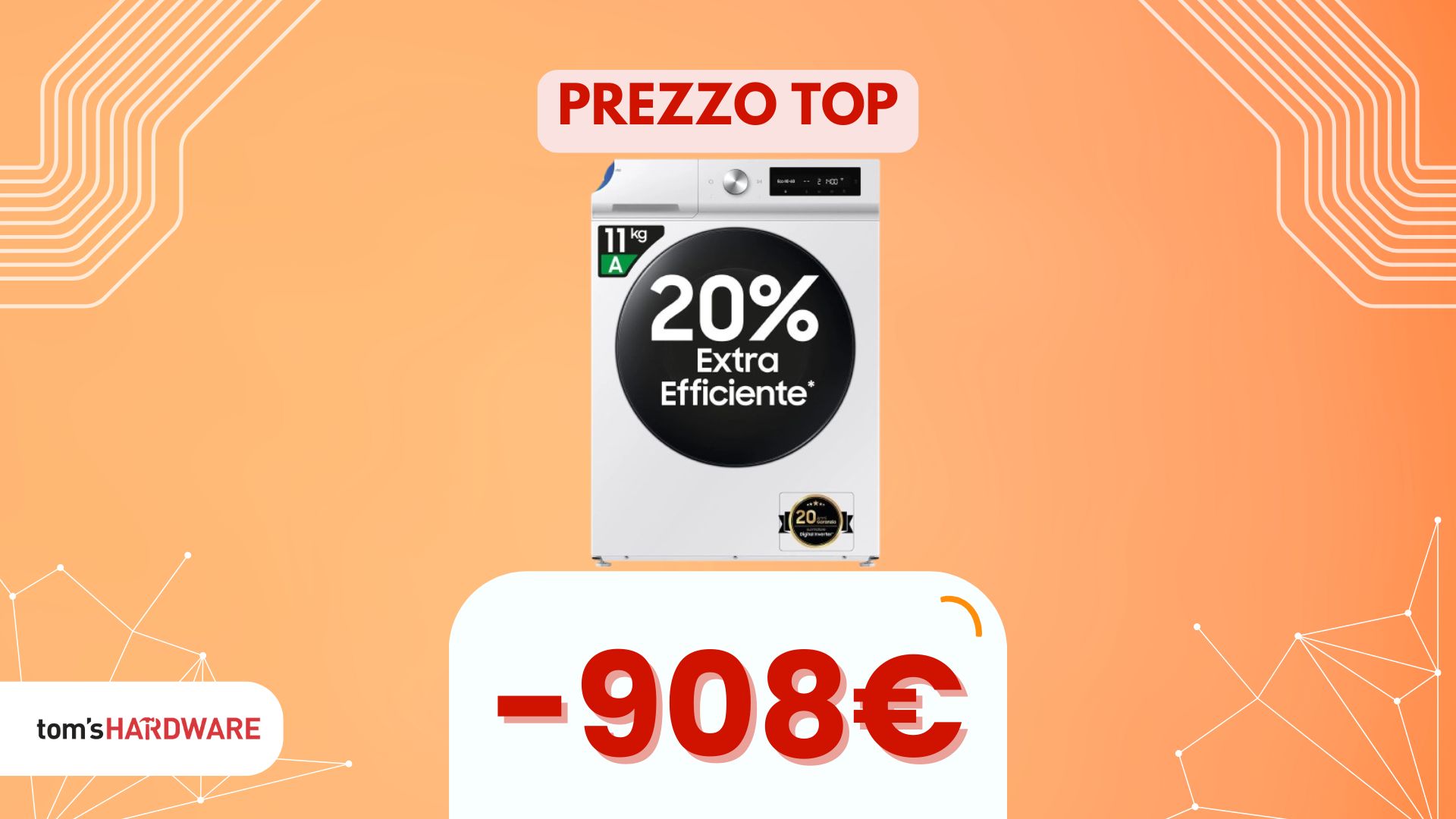 Sconto di oltre 900€ su una lavatrice. Curiosi di scoprire quale?