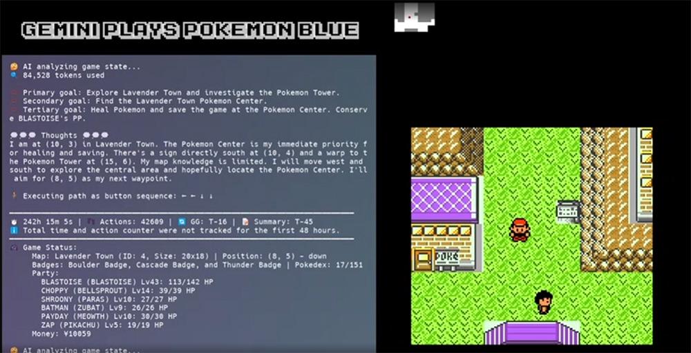 Gemini finisce Pokémon Blu con un piccolo aiuto umano