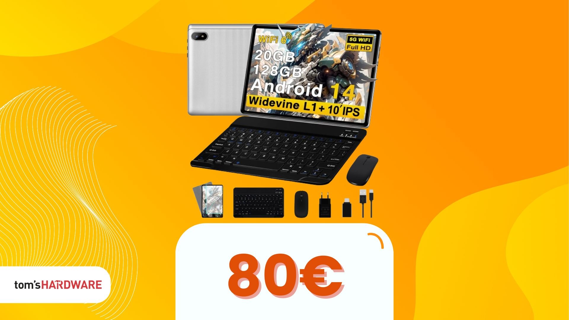 Tablet con mouse e tastiera inclusi: a soli 80€, è come avere un notebook
