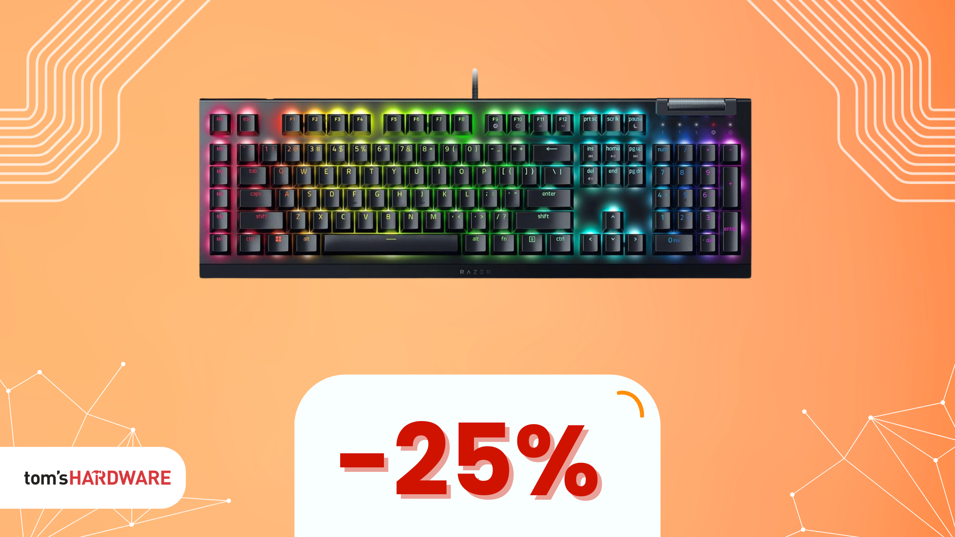 Compra la tastiera meccanica Razer BlackWidow V4 X per soli 97€! Un'occasione