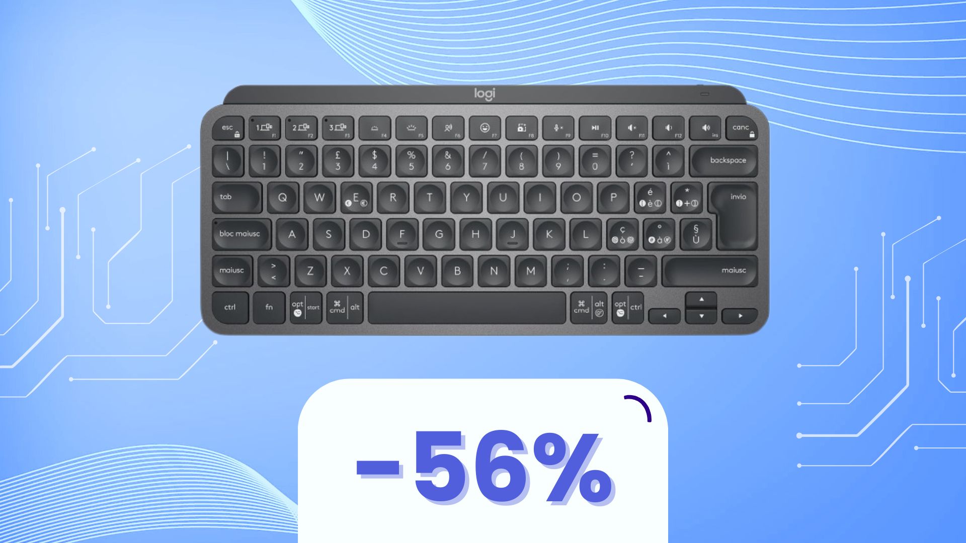 A volte, meno è di più! Questa tastiera Logitech ha tutto con uno sconto senza precedenti