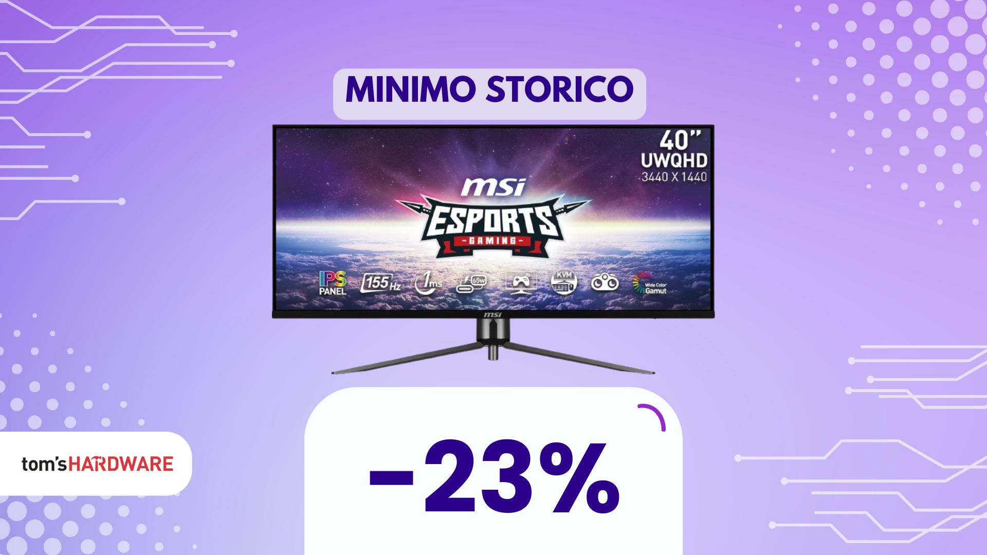 Oggi tocca a lui: super offerta per questo monitor MSI