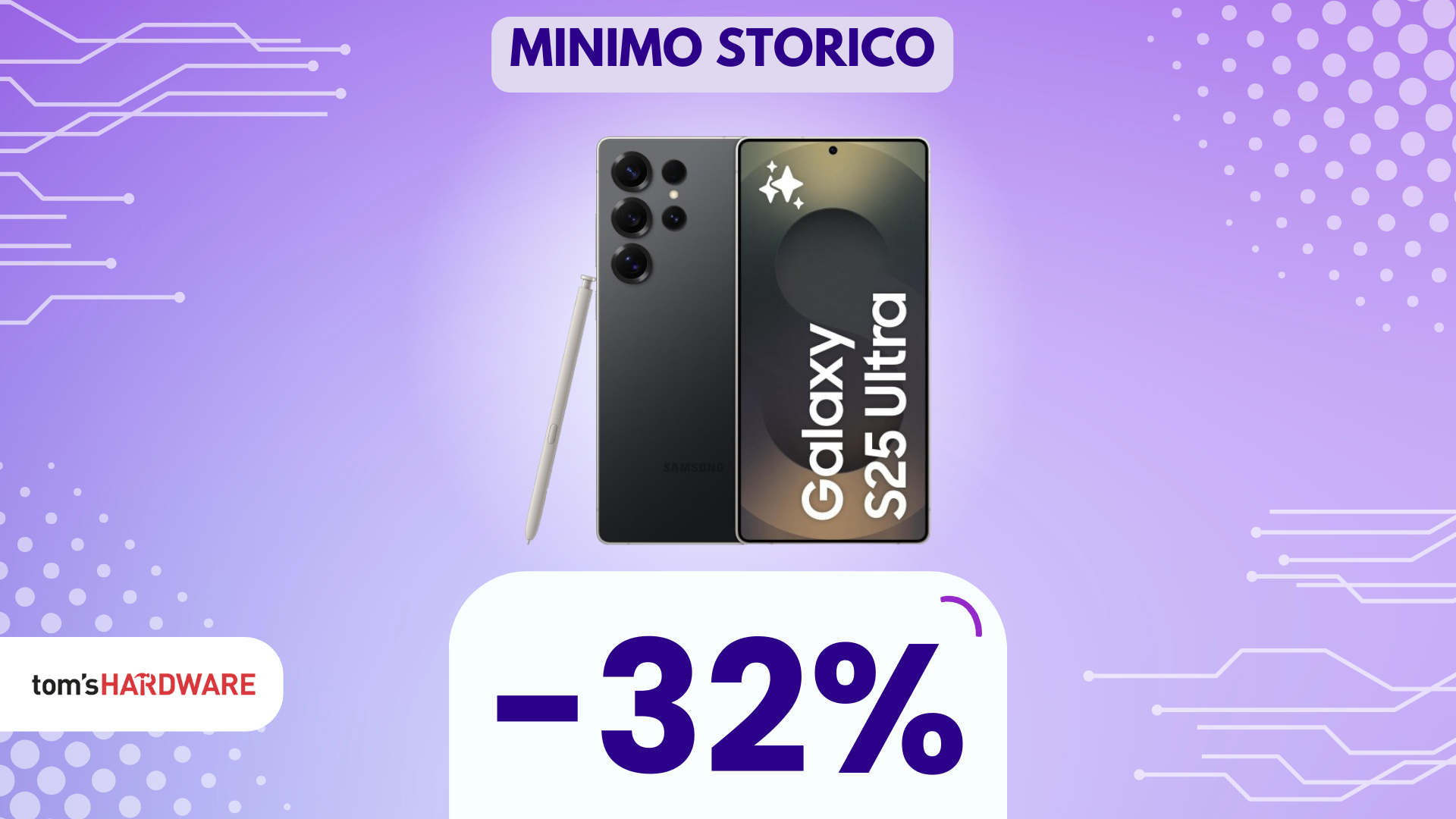 Samsung Galaxy S25 Ultra torna al MINIMO STORICO! -32%