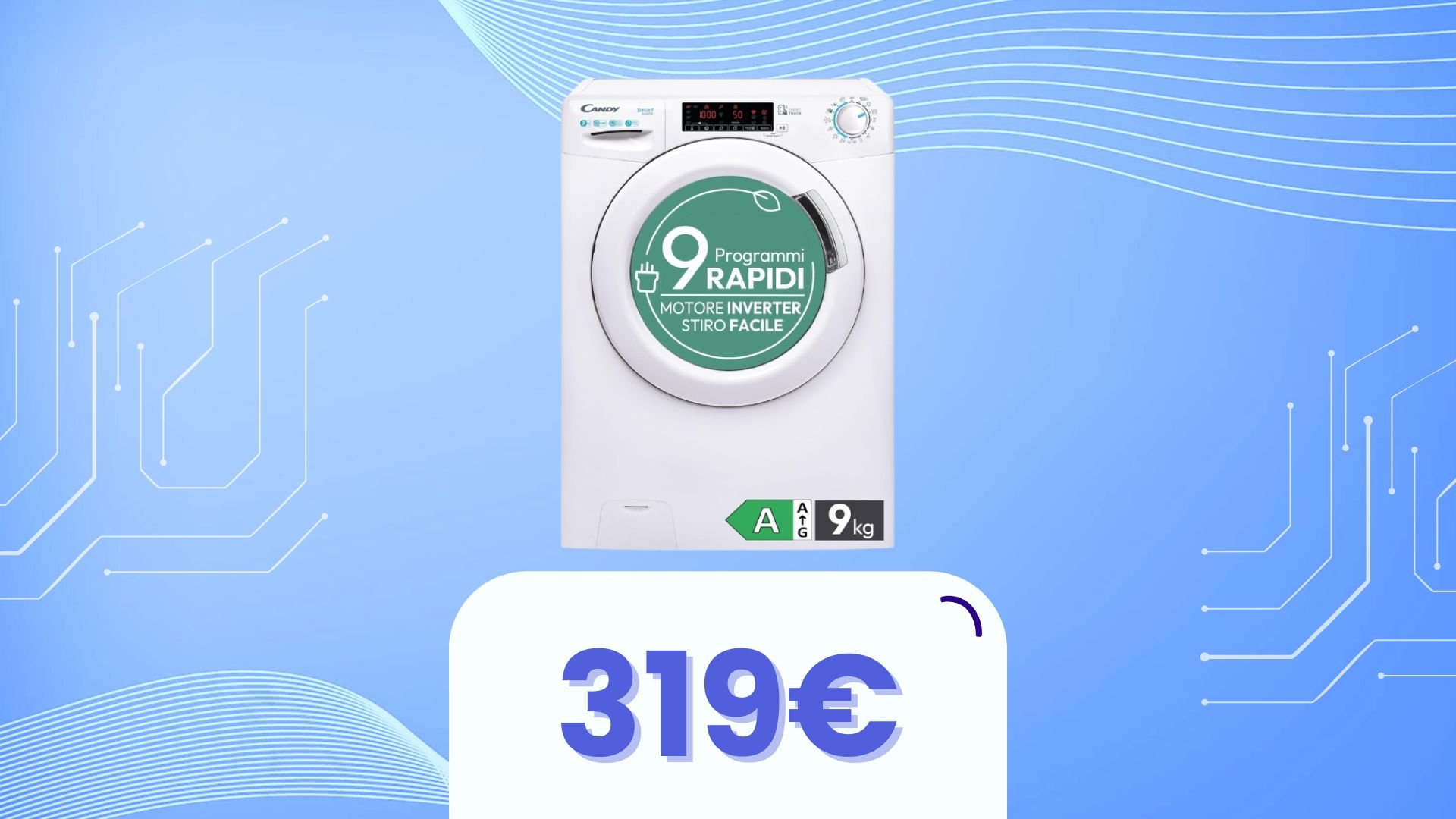 La lavatrice più venduta è a soli 20€ dal suo prezzo più basso