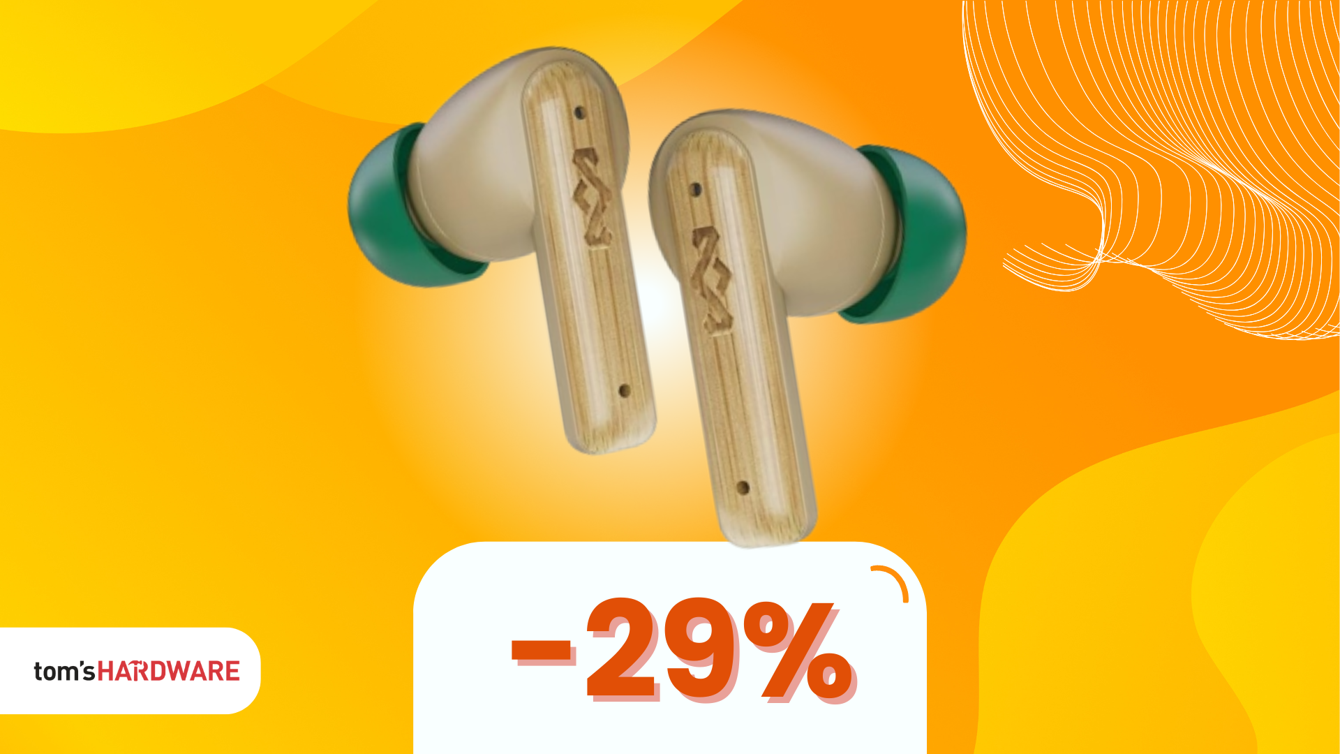 Musica in libertà con cuore green: auricolari Marley a soli 36€!