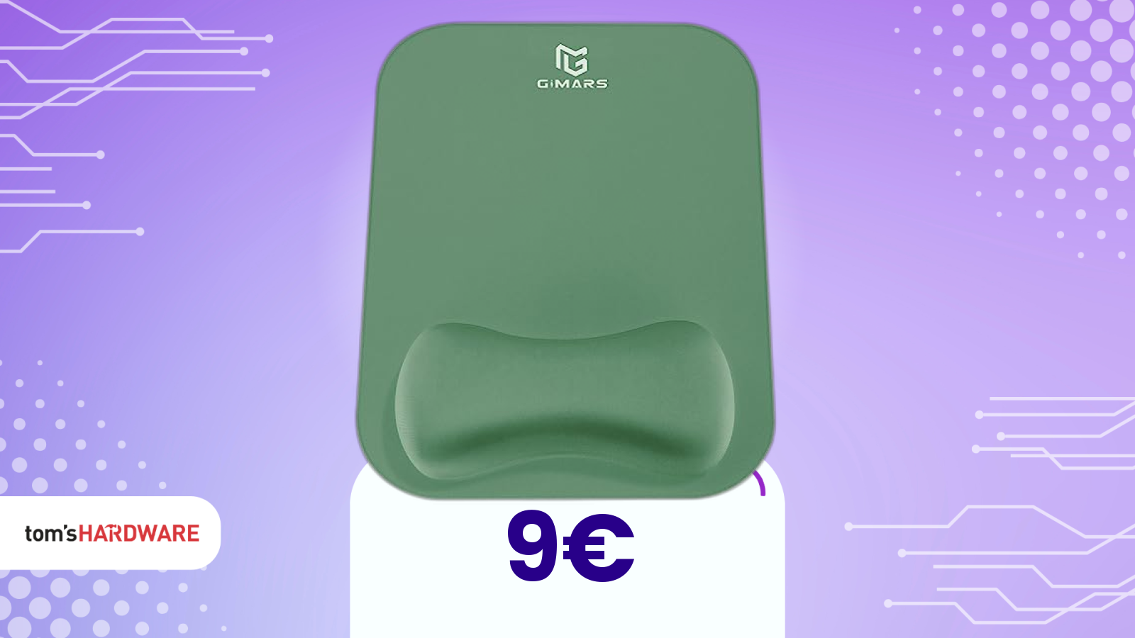Tappetino Per Mouse Ergonomico Con Poggiapolsi | In EVA, Colore Arancione, Dimensioni 230x180x20mm, Antistress Per Ufficio