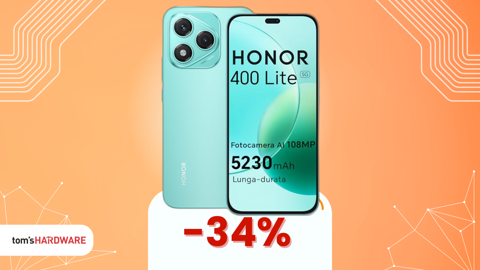 Honor 400 Lite 5G supera gli sconti del Black Friday