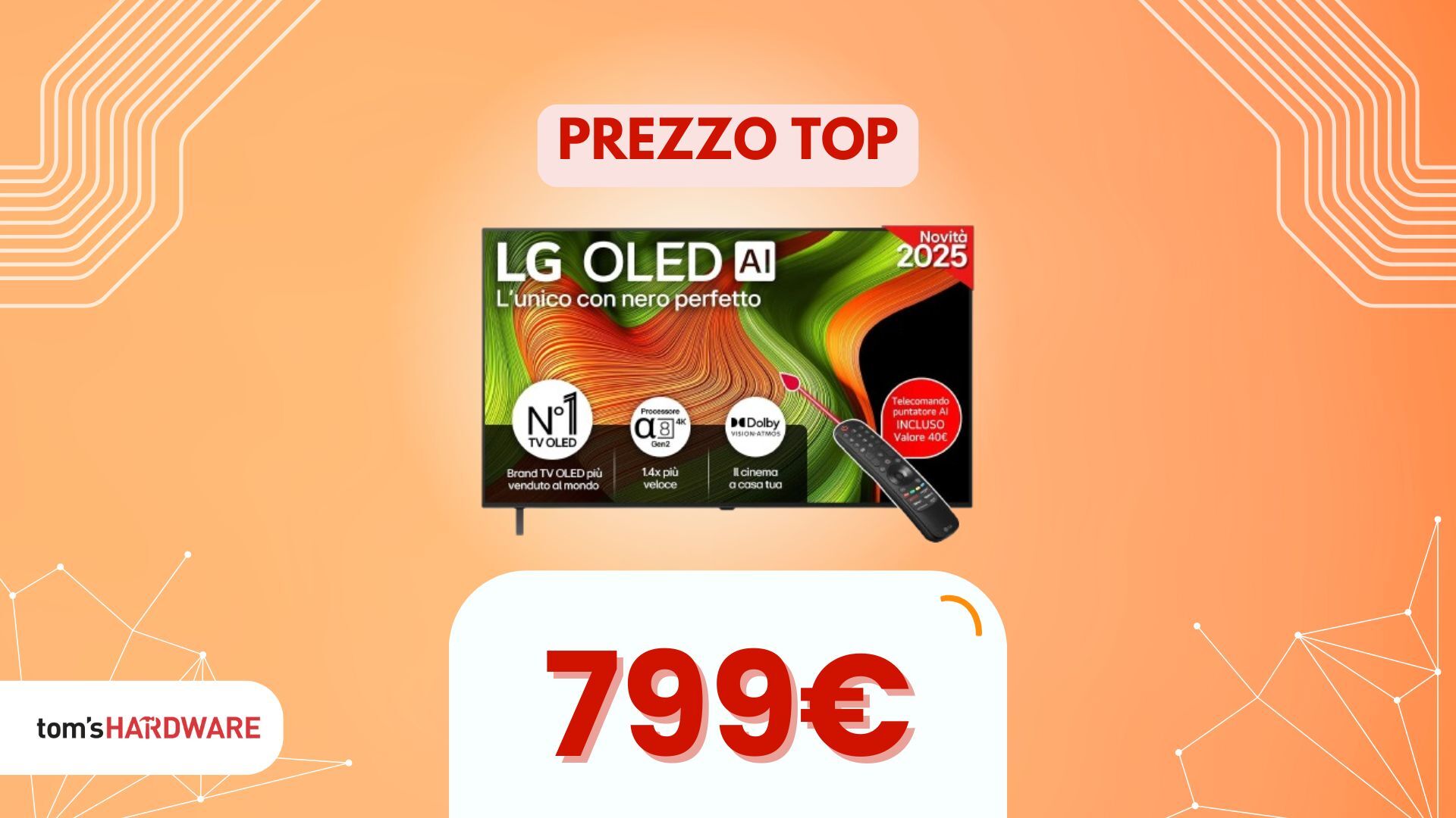 LG OLED AI B5 OLED55B56LA: la TV più venduta su Mediaworld