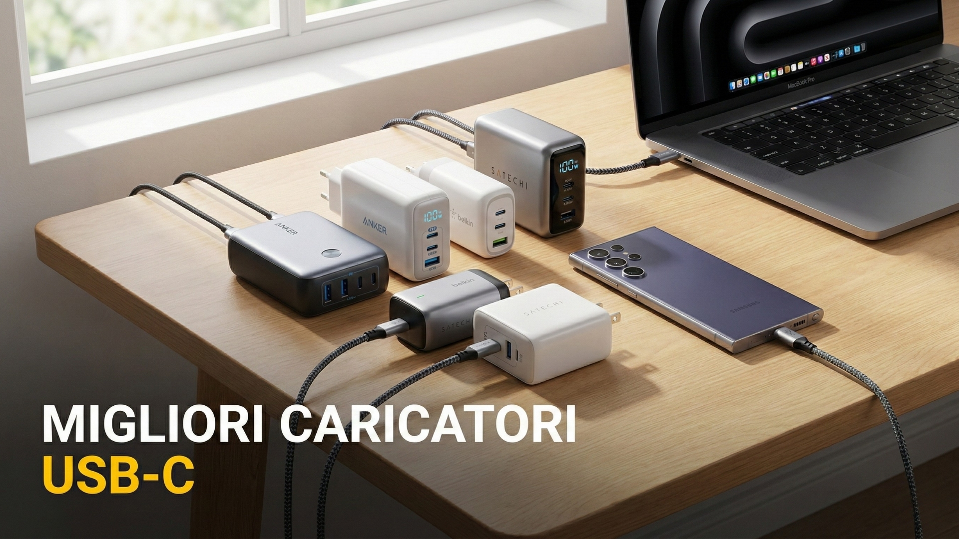 Caricatore da rete Type-C USB GaN 45W PPS