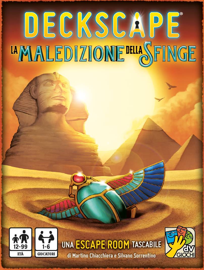Deckscape - La Maledizione Della Sfinge Gioco Di Carte Escape Room Per 12-99 Anni - 2