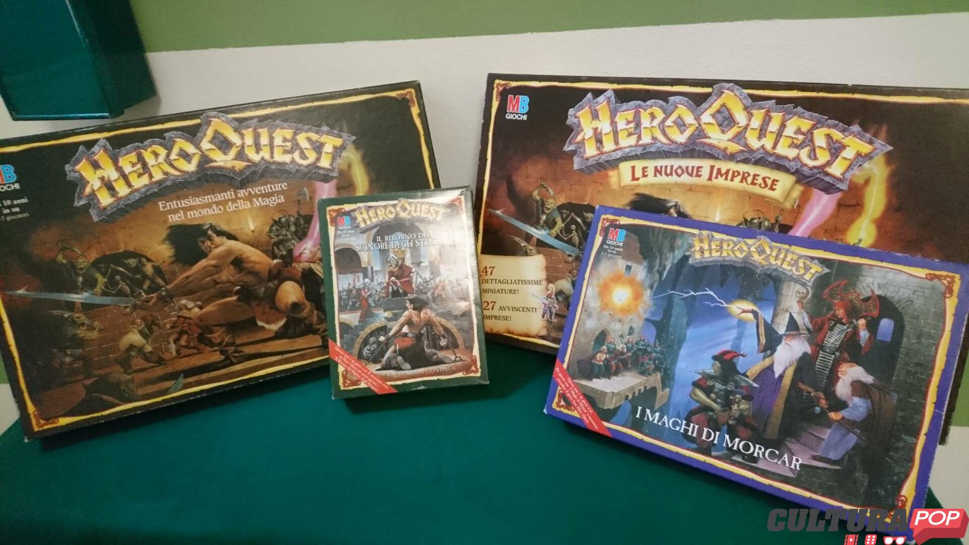 Lotto 4 Porte Per HeroQuest – Porta Aperta E Porta Chiusa – Miniature D&D Hasbro Usate