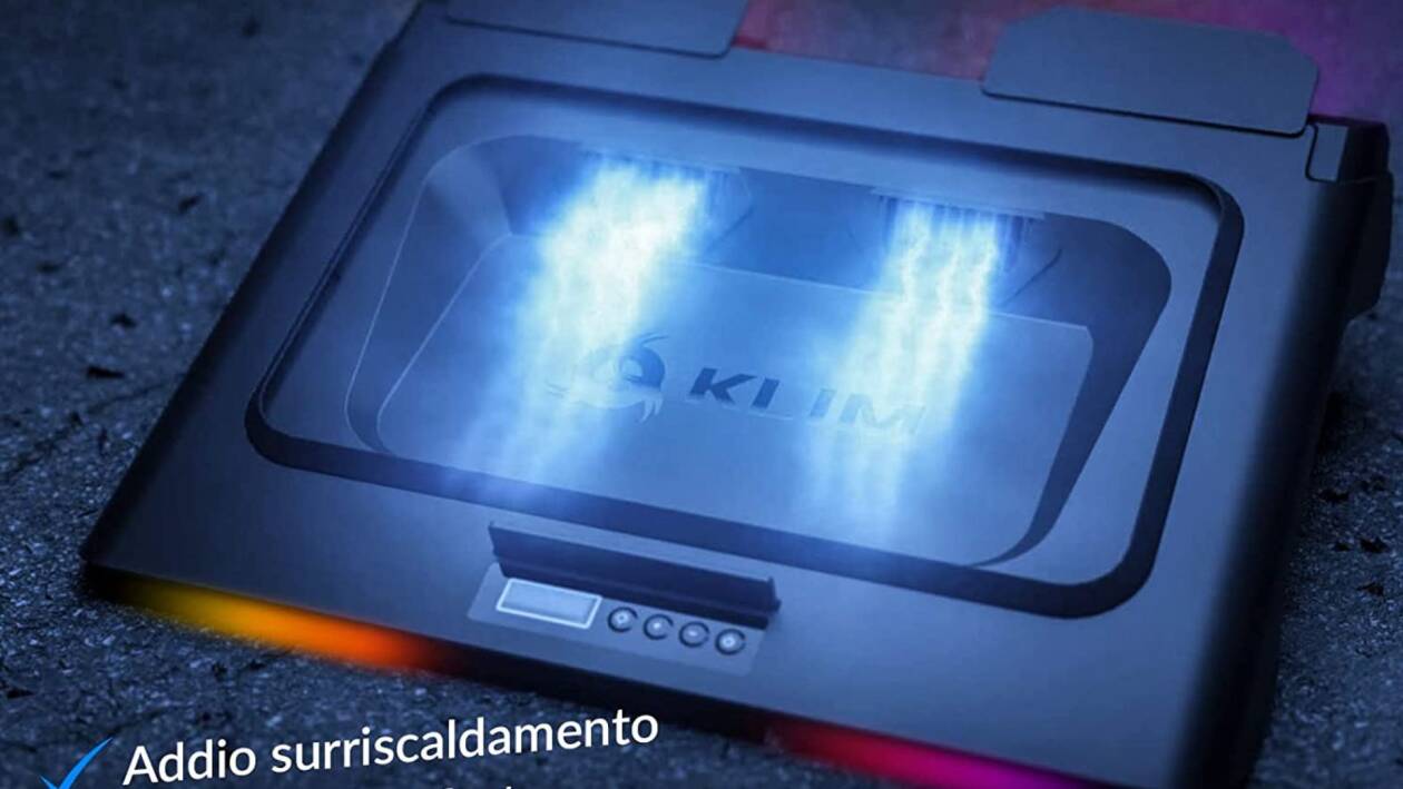 CELLONIC Basi di raffreddamento per cuscineti di rialzo per laptop - Migliora la postura di fronte allo schermo e l'areazione sotto il portatile