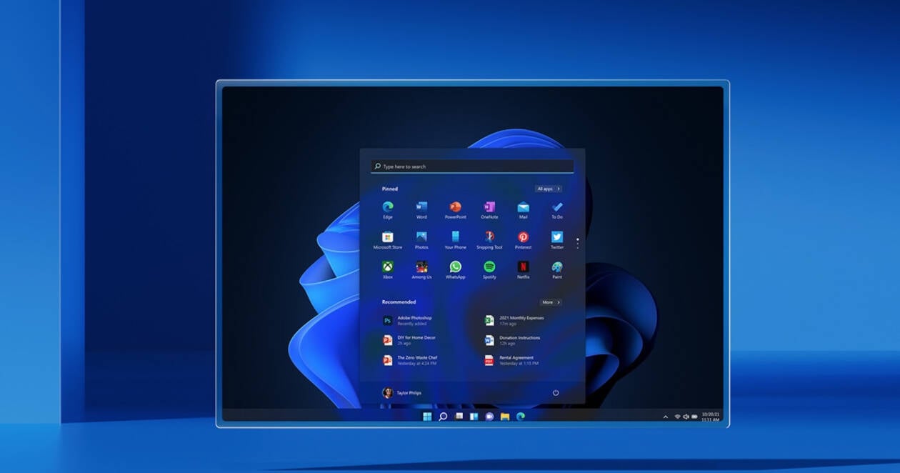 Windows 11, la taskbar ottimizzata per tablet sta per essere introdotta 