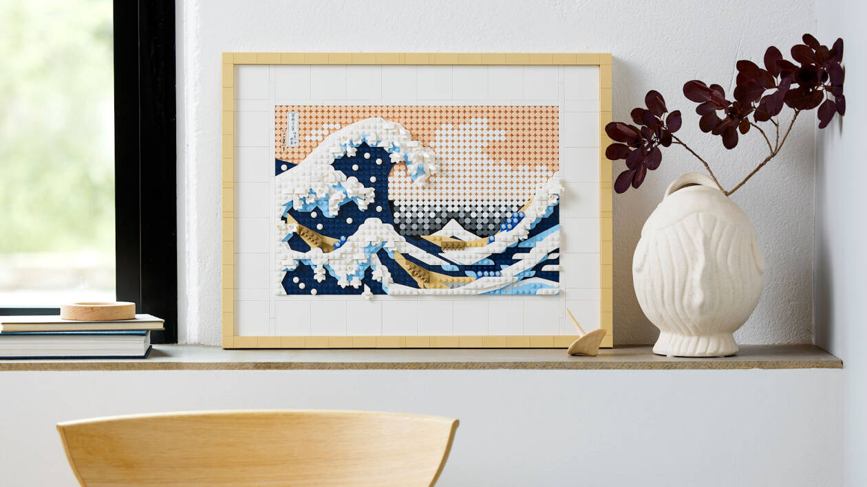 La Grande Onda di Hokusai diventa un quadro LEGO imperdibile