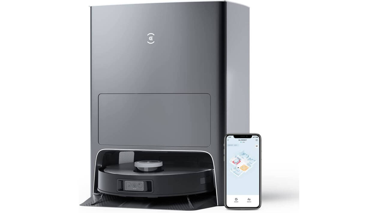 6 Sacchetti Polvere E Spazzola Per Ecovacs Deebot X1 Omni/Turbo, 3L, Filtrazione 99.9%, Ricambio Originale Compatibile