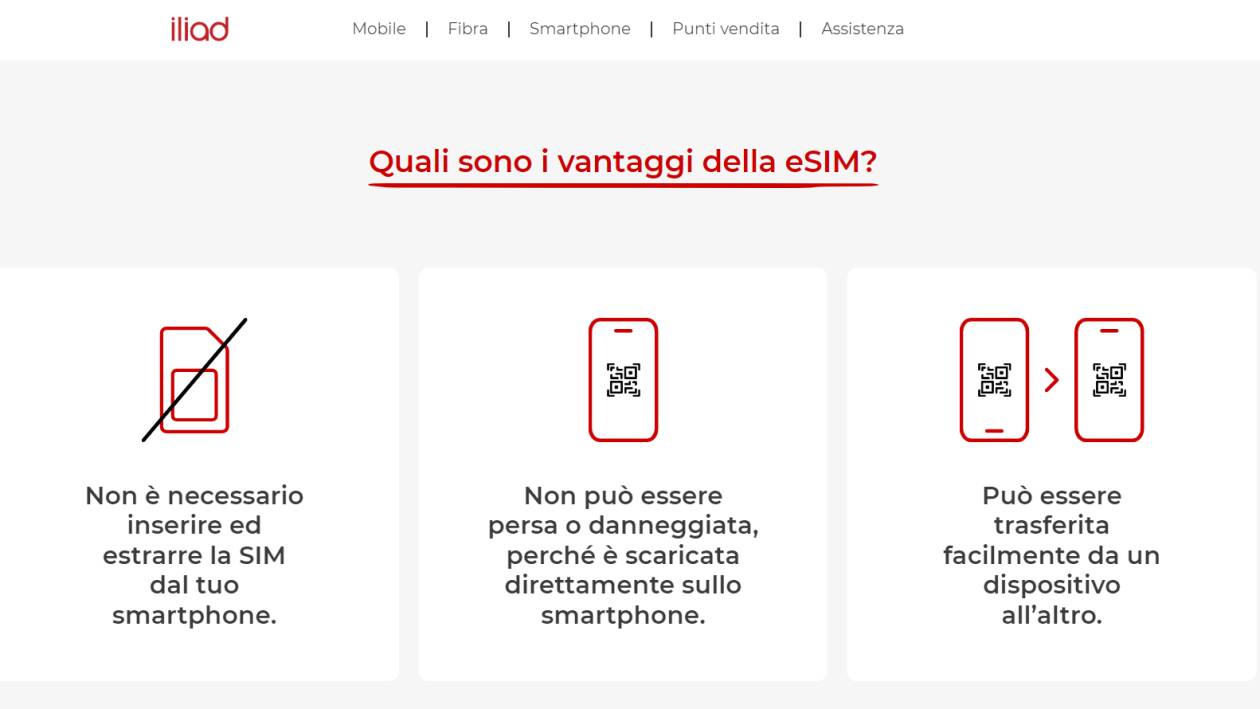 La eSIM Iliad è servita, arriva la SIM virtuale trasferibile